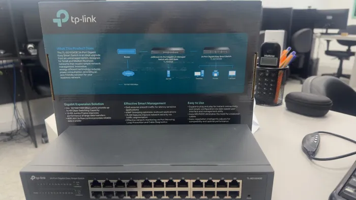 Switch TP-Link 24 Portas Gigabit Gerenciável TL-SG1024DE