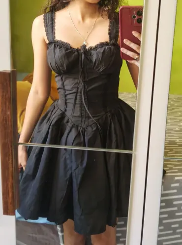 Vestido festa de tule preto