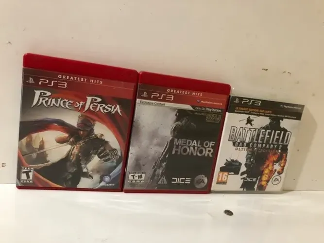 Lote Jogos de PS3 Originais Prince of Persia, Bf 2 e Medal of Honor Com manuais e testados