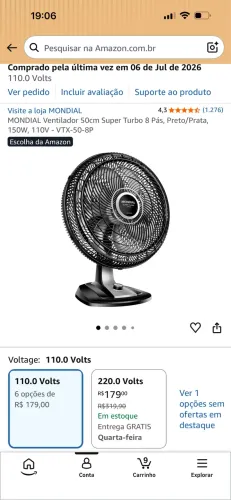 Ventilador turbo NOVO