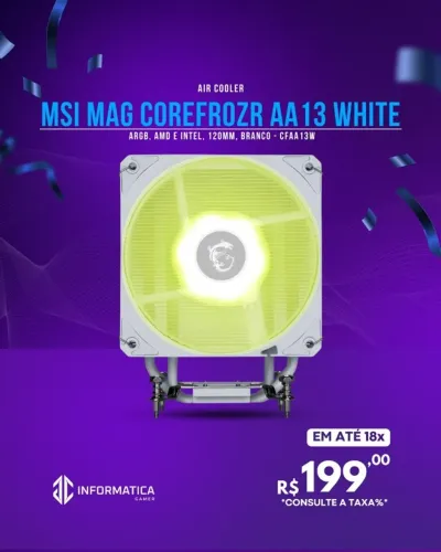 AIR COOLER MSI MAG COREFROZR AA13 WHITE