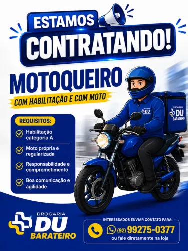 Contratando motoqueiro