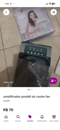 Umidificador portátil Air cooler fan