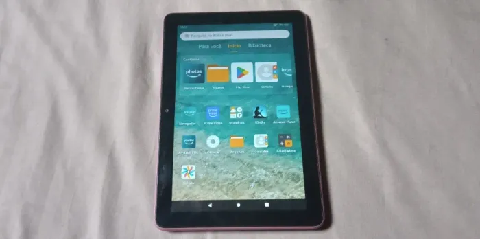 Tablet Amazon Fire 8 Azul 10a geração funcionando 