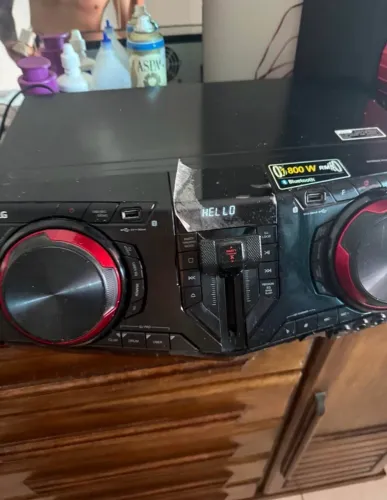 Caixa de som LG extreme power party system cj87