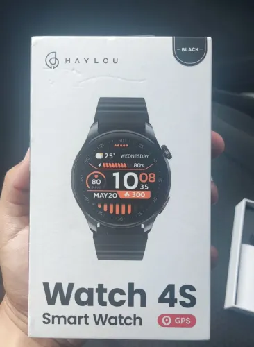Smartwatch Haylou 4S GPS Preto | AMOLED + GPS + Strava<br>