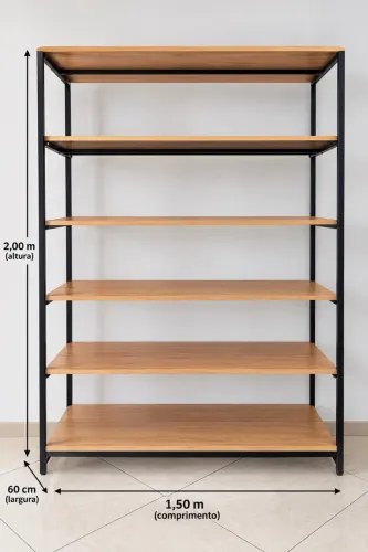 Prateleira industrial mdf