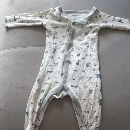 Macacão Carters Infantil Branco 9m