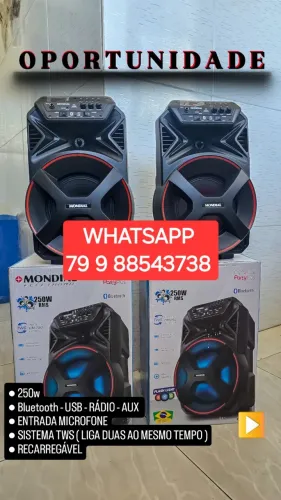 CAIXA DE SOM MONDIAL 250W LACRADA! PREÇO DE CUSTO! ULTIMAS UNIDADES