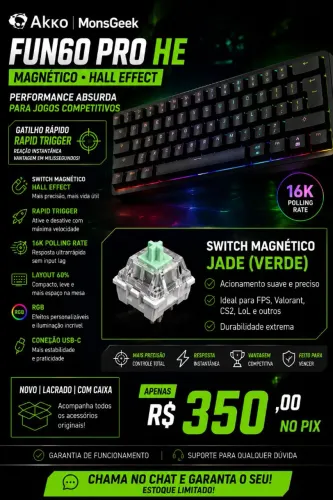 AKKO MonsGeek FUN60 PRO HE - Hall Effect Magnético