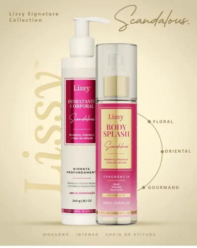 Kit Body Splash + Hidratante ( fragrância original ) Lissy