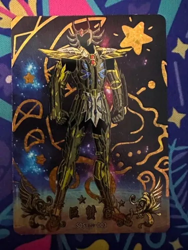 Carta Espirito Mascara da Morte Arte Especial Cavaleiros do Zodiaco