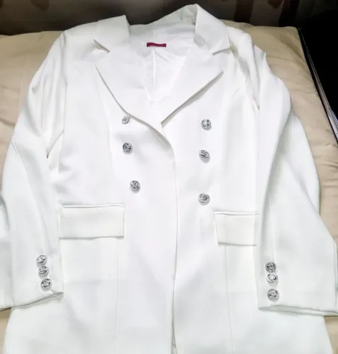Blazer feminino novo 44/46 branco
