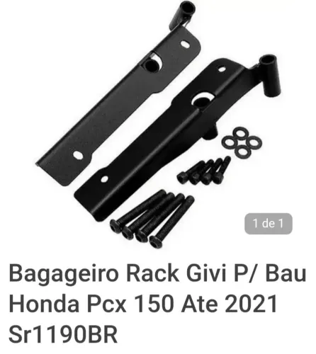 Suporte para moto PCX baú 