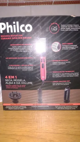 Escova rotativa Philco 4 em 1
