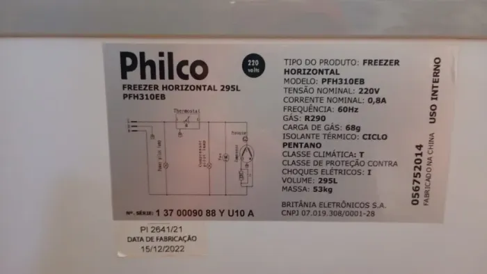 Freezer horizontal 295l