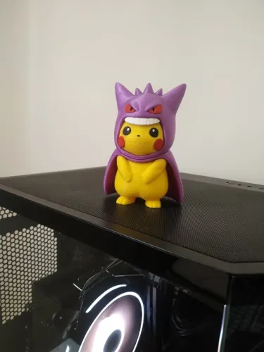 Figura Pikachu Capuz de Gengar Pokemon10 cm