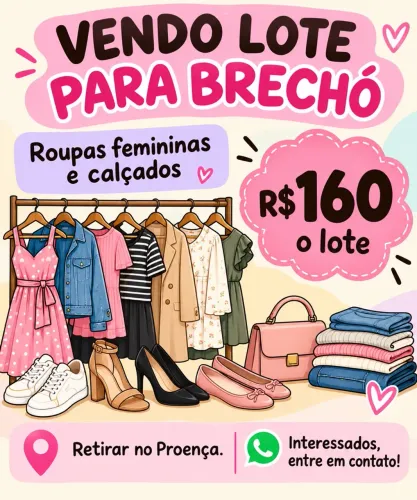 Lote roupa brechó