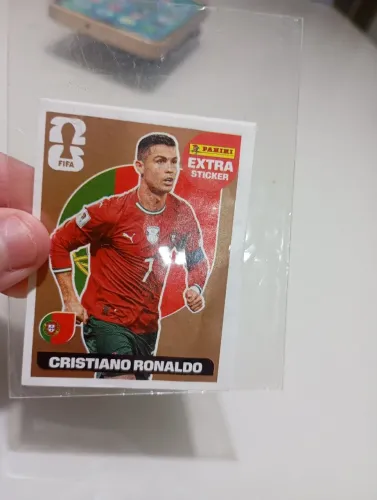 Figurinha Cristiano Ronaldo bronze original 