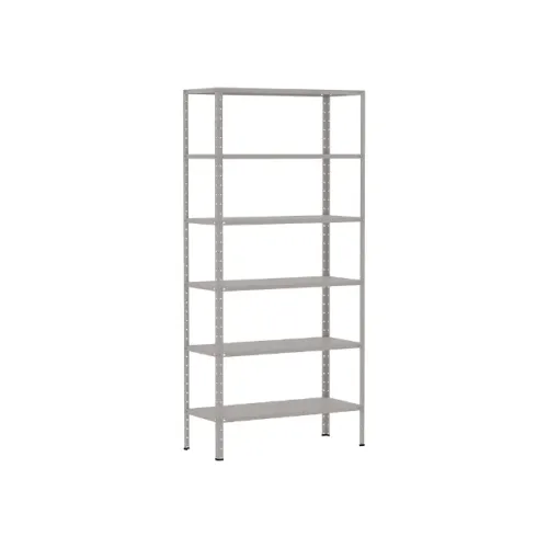 Estante de Aço com 06 Bandejas Cinza Cristal