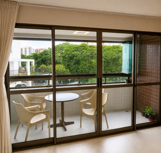 Esquadria de Alumínio Bronze 3,54m x 2,20m | Completa | Ótima Oportunidade