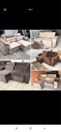 Sofá retrátil de luxo
