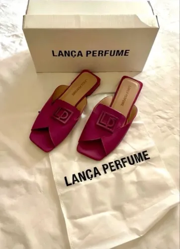 Sandália mule lança perfume TAM 39