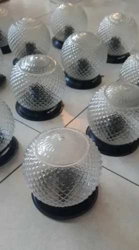 Lustre luminaria estilo antiga bico de jaca lote com 14 unidades