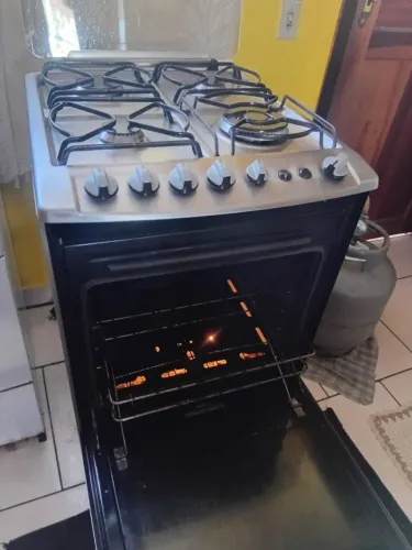 FOGÃO ELETROUX INOX 56TXE 4 BOCAS ESPELHADO