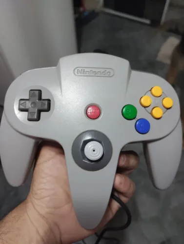 Controle Nintendo 64 Cinza Original - Perfeito Estado (Analógico Firme 100%)