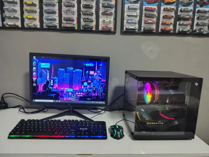 PC GAMER TOP COMPLETO RYZEN 5 + RX 580 8G ( CARTÃO 10 X R$: 255,00 )