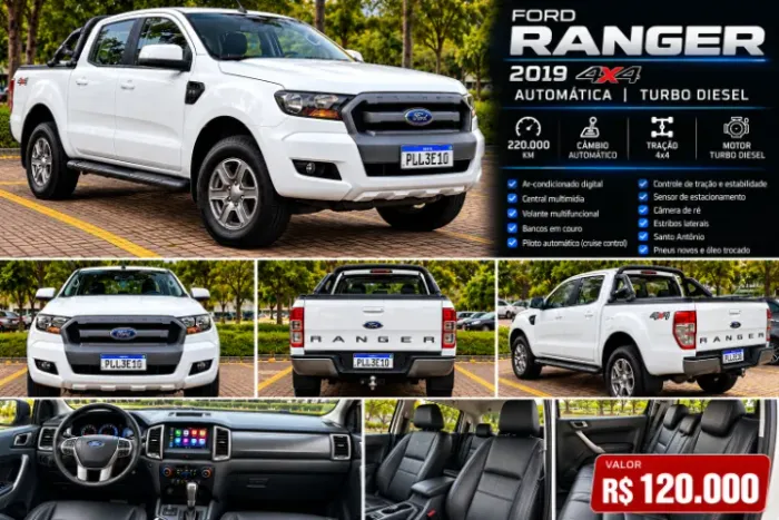 Ford Ranger XLS 2.2 4X4 CD Diesel Aut. 2019