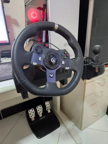 Volante Logitech G920 G29 Com Pedais E Câmbio Para Xbox E Pc (Usado)