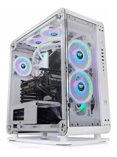 Gabinete Tt Core P6 Tg White Temp Glass 4mm Ca-1v2-00m6wn-00