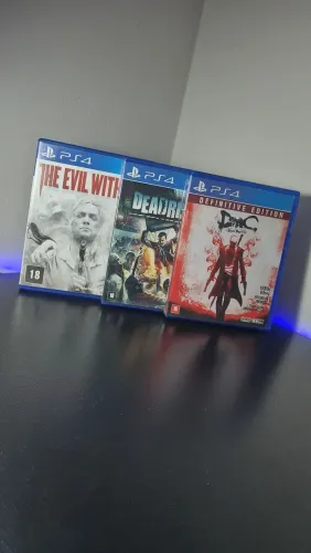 Jogos de Ação e Sobrevivência para Ps4 | (The Evil Within 2, DeadRising2 e Devil May Cry)