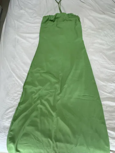 Vestido verde amarração
