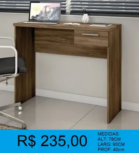 Escrivaninha 1 gaveta larg:90cm -à pronta entrega