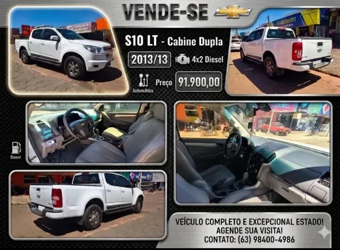 Chevrolet S10 Pick-up LT 2.8 TDI 4X2 CD Diesel AUT 2013