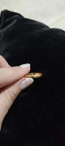 Aliança de ouro 1 grama TM 17