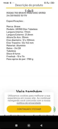 Roda de bike aro 700 speed