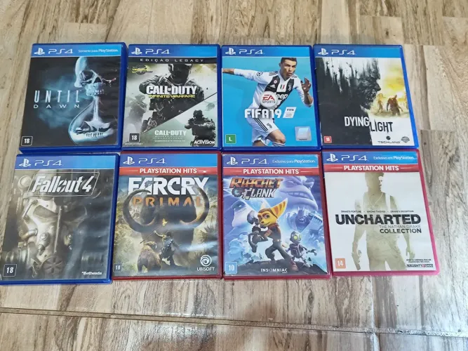 Lote de 8 jogos de Ps4