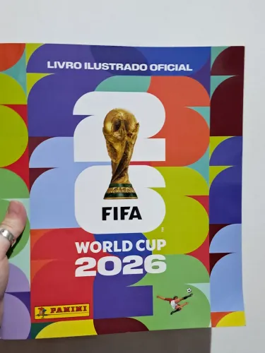 Álbum da Copa 2026 Capa Mole Com Figurinhas 