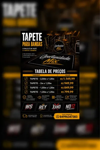 Tapete para bandas e empresas