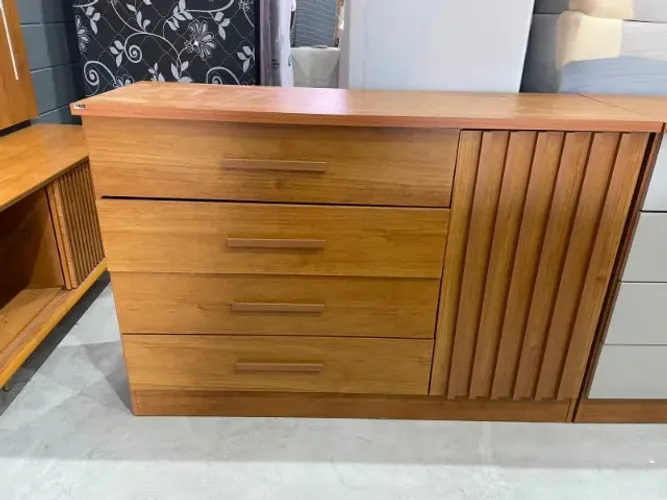 CÔMODA COM SAPATEIRA NATURE (NOVA)