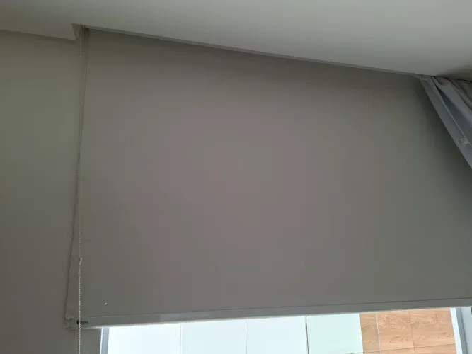 Persiana Rolo blackout Persiflex <br>O lacá-lo aqui branco, ah, bolo, ninguém conta isso não