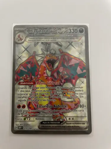 Carta Pokémon original copag-Charizard ex
