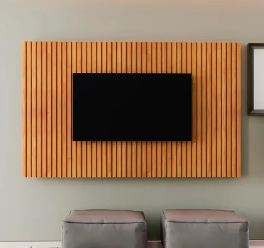 Painel Ripado Modular Naturale para TV