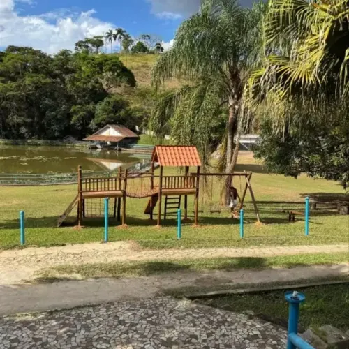 Parquinho de Madeira completo - Playground 