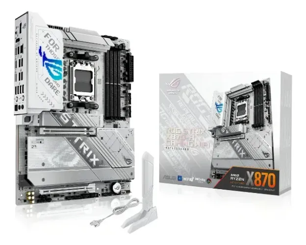 Placa Wi-fi D5 Atx Am5 Para Jogos Asus Rog Strix X870-a Branco