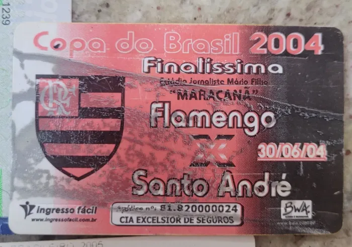 Ingressos antigos flamengo